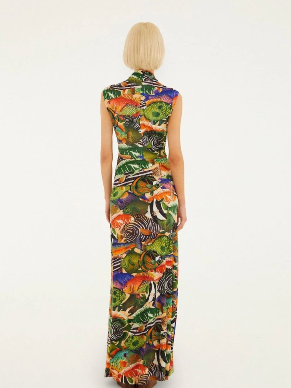 FARM Rio Women's Sleeveless Fish Sea Dress - Picture 5 of 9